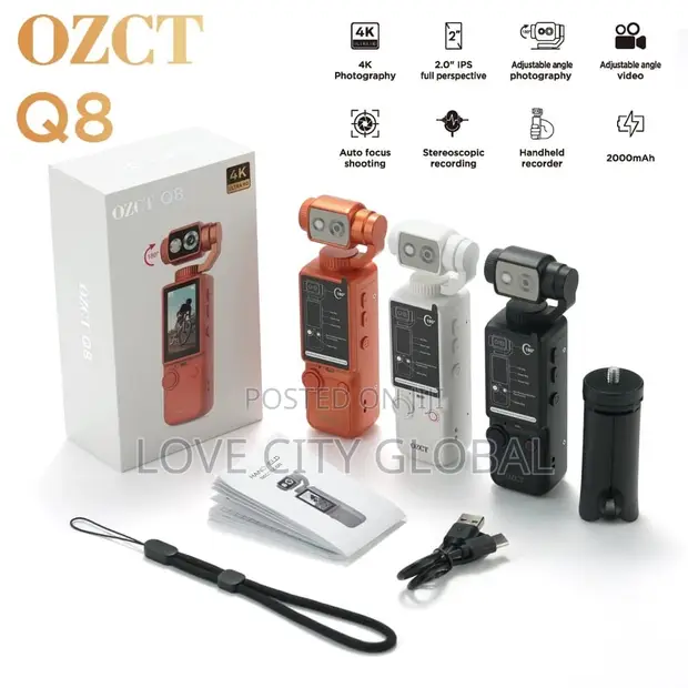 OZCT Q8 Handheld Ultra HD Video Pocket Camera - 1