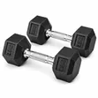 Nashua 2.5kg Hex Dumbbell Pair Set (5kg Gaba Daya) - 1