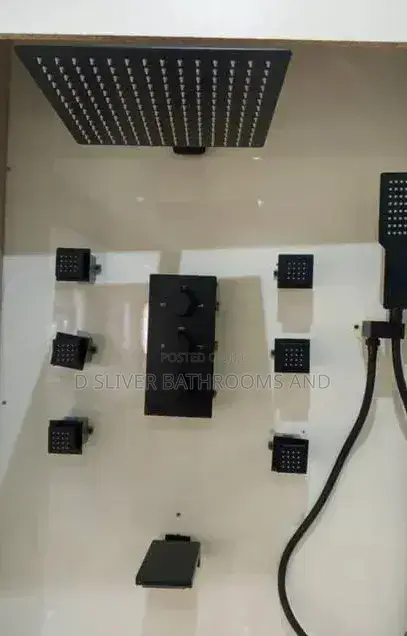 Sweethome Black Smart Thermostatic Shower Set - 1