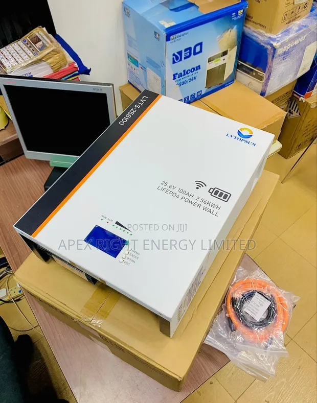 2.56kWh LVTOPSUN Lithium Battery - 5-Year Warranty - 1