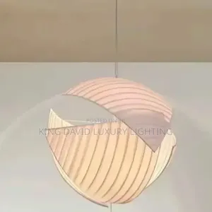 Minimalist Wabi-Sabi Fabric Pendant Light