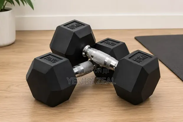 10KG Hexagon Dumbbell Pair Set - 1