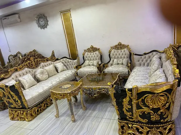 High Quality Imported Egypt Luxury Royal Chair Set - 1