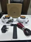SOTEL 20W 8-Inch Bluetooth Ceiling Speakers (2-in-1) with Remote - 1