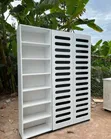 AD HUMBLE INTERIOR 3-Door Wooden Wardrobe/Shoe Rack - 2