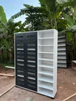 AD HUMBLE INTERIOR 3-Door Wooden Wardrobe/Shoe Rack - 3