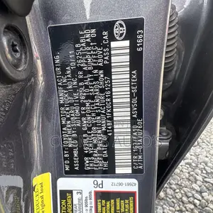 Toyota Camry 2012 Black - Direct Belgium