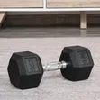 Bodyfit 12.5kg Hex Dumbbell Pair Set (25kg Gaba Daya) - 2