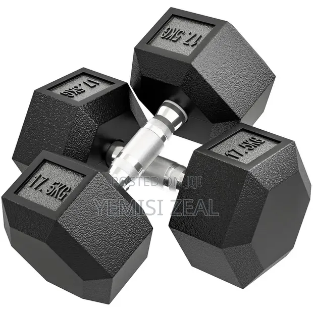 17.5KG Hexagon Dumbbell Set (Pair) - 1