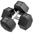17.5KG Hexagon Dumbbell Set (Pair) - 1