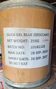 Blue Silica Gel 97%-99% (25kg Drum) - 3