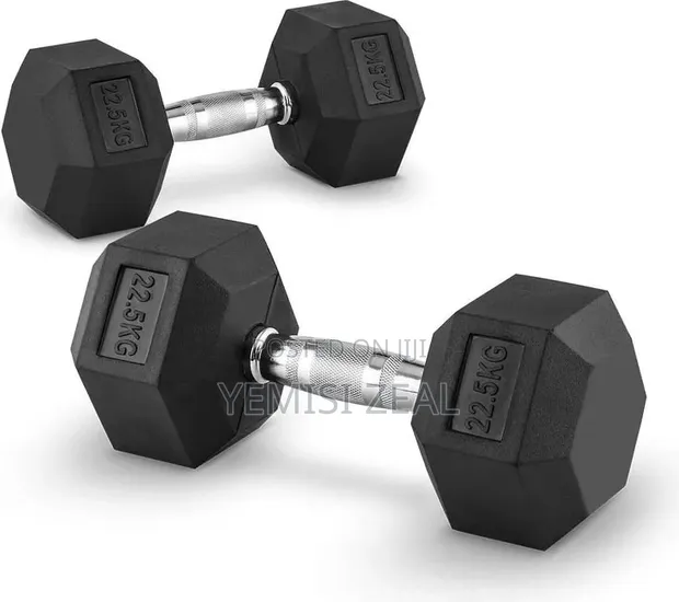 Supermax Pro 22.5KG Hex Dumbbell Set (45KG Total) - 1
