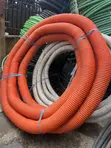 Bright Orange Flexible Corrugated Plastic Conduit - 2