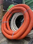Bright Orange Flexible Corrugated Plastic Conduit - 3
