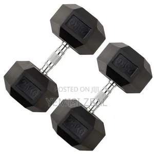 American Fitness 25KG Hex Dumbbell Pair Set