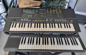 80s Tsoffin Yamaha PortaSound PSS-480 & Concertmate-660 Keyboards