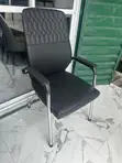Ergonomic Visitors Chair - Leather/Mesh - 2
