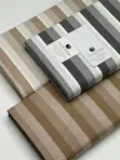 Royal Camel Stripes Fabric - 2