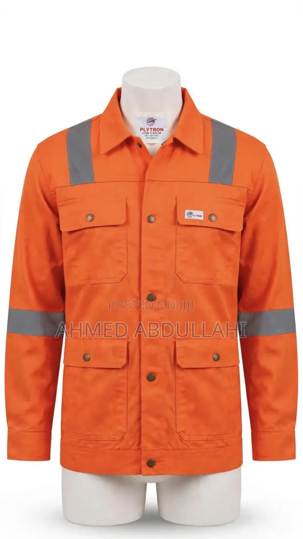 Orange Safety Coveralls (Jacket & Pants) - 1