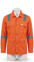 Orange Safety Coveralls (Jacket & Pants) - 1