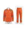 Orange Safety Coveralls (Jacket & Pants) - 2