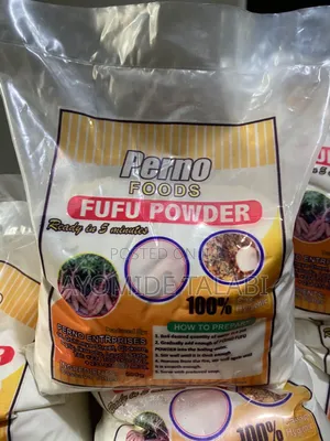 Pure White Cassava Fufu Powder
