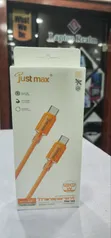 Just Max Type-C zuwa Type-C Cable (120W, Orange) - 1
