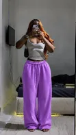 Heavy Palazzo Joggers - 100% Cotton - 1