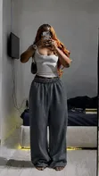Heavy Palazzo Joggers - 100% Cotton - 2