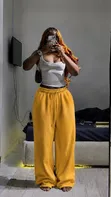 Heavy Palazzo Joggers - 100% Cotton - 3