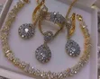 Saitin Kayan Kwalliya na Diamond Gold Silver - 1
