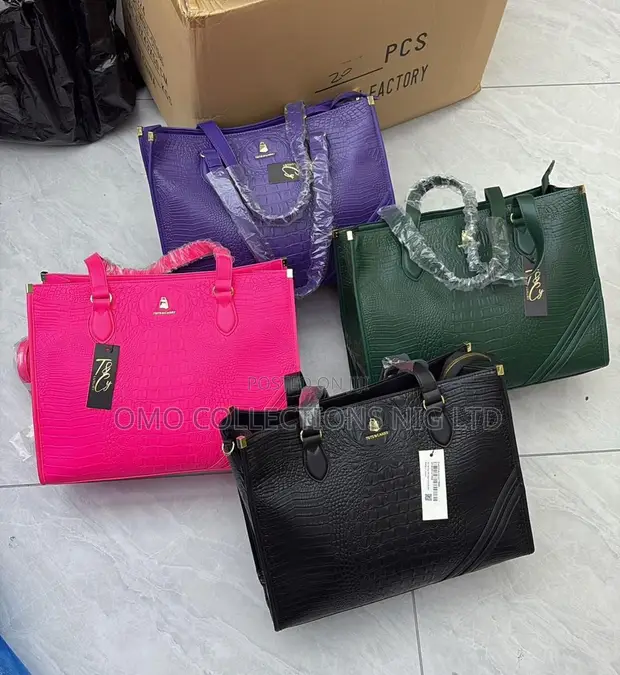 Women's Premium Designer Tote Bag - Genuine Leather - 1