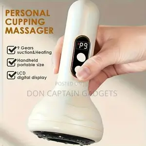 Rechargeable Gua Sha Massager with Suction Cups