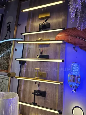 Slim LED Picture/Mirror Wall Lights - Matte Black/Gold