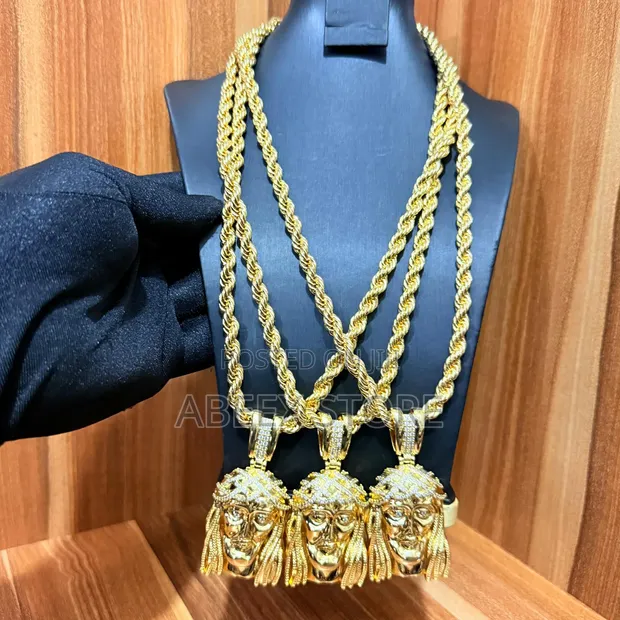 Twist Chain da Pendant - Bakin Karfe - 1