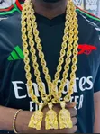 Twist Chain da Pendant - Bakin Karfe - 2