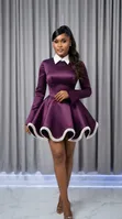 Hollantex Purple Silk/Satin Birthday/Dinner Dress - 2