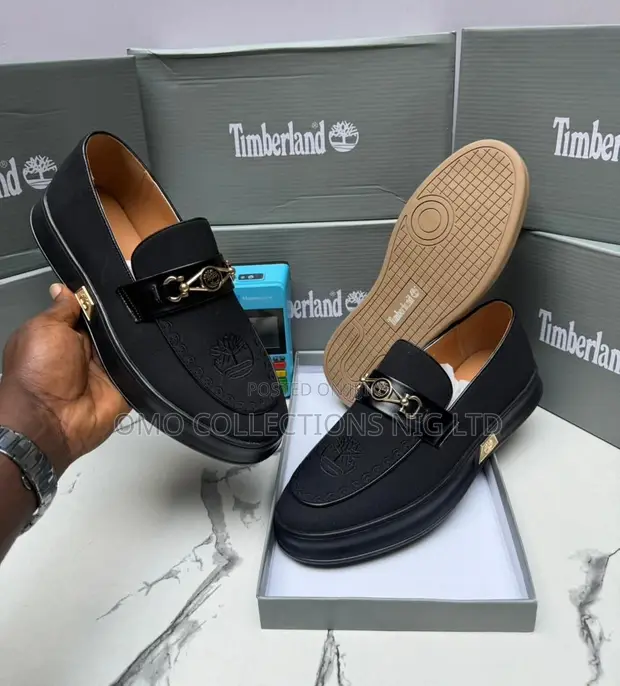Timberland Men's Leather Loafers - Black & Brown - 1
