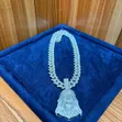 Cuban Chain da Zirconia Pendant - Iced Out - 2