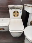 Versace-Styled Ceramic Water Closet - 1