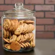 2000ml & 4000ml Glass Cookie Jar With Lid - 1