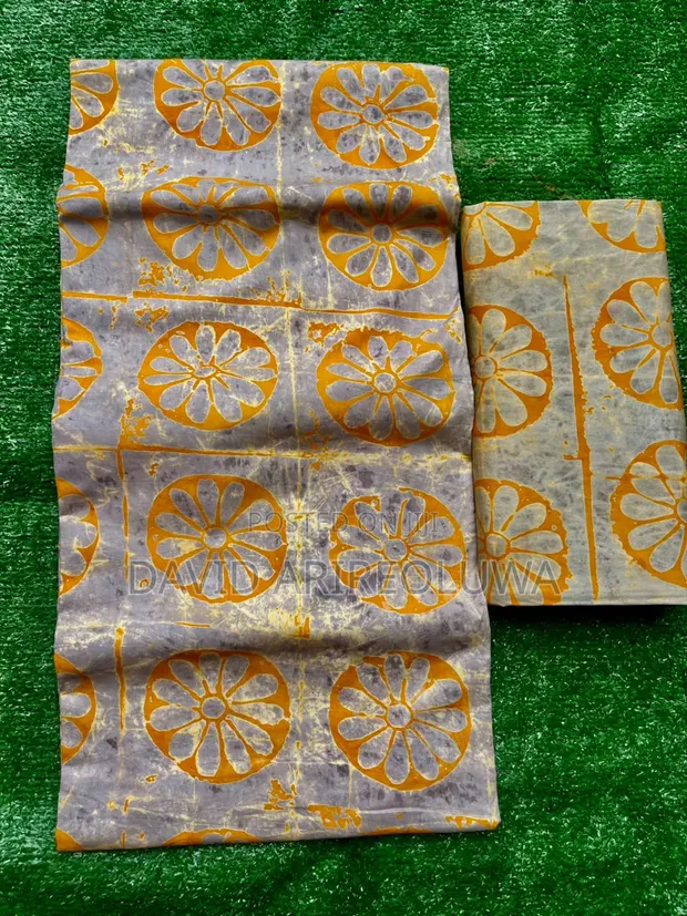 Ingantattun Adire - Crepe, Silk, Cotton, Batik - 1