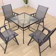 Quality Outdoor Patio Furniture Set with Glass-Top Table - 2
