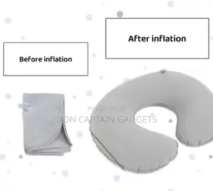 Foldable Inflatable Ergonomic Neck Pillow