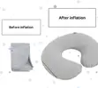 Foldable Inflatable Ergonomic Neck Pillow - 1