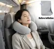 Foldable Inflatable Ergonomic Neck Pillow - 4