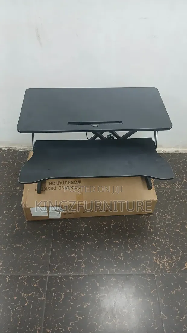 32-Inch Sit-Stand Desk Converter (Height-Adjustable) - 1