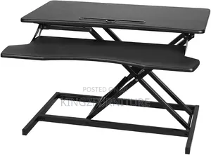 Desktop Computer Laptop Desk Riser Mai Girman da Keyboard Tray