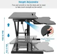 Desktop Computer Laptop Desk Riser Mai Girman da Keyboard Tray - 2