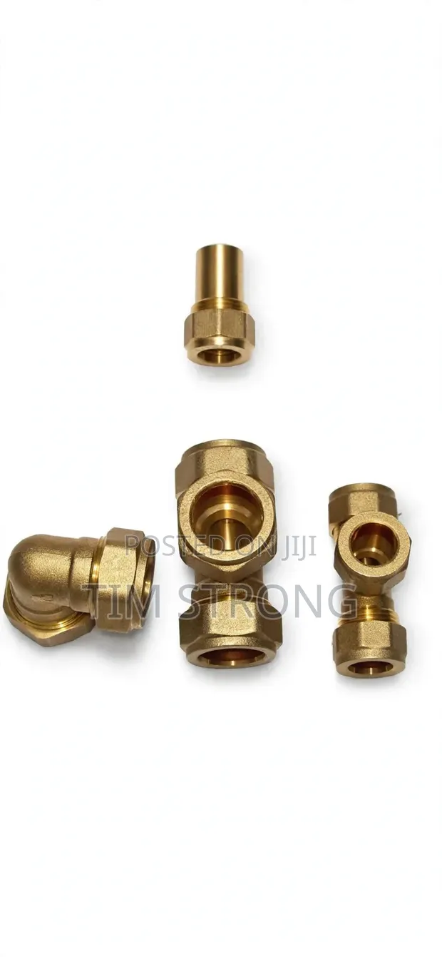 Brass Compression Fittings Set don Copper Pipes - 1
